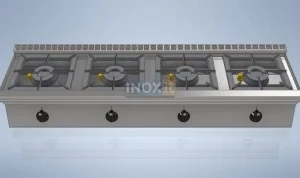 Професионален газов котлон с 4 горелки - линия 40