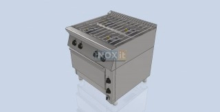 Печка с 4 газови котлона и електрическа фурна GN 2/1 - линия 80 - Image 2