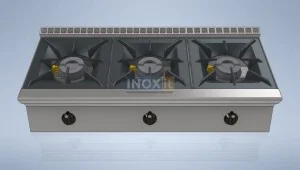 Професионален газов котлон с 3 горелки - линия 50