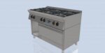 Печка с 6 газови котлона и газова фурна - линия70 - Image 2