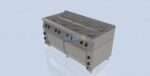 Печка с 8 газови котлона и 2 бр електрическа фурна GN 2/1 - линия 80 - Image 2