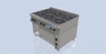 Печка с 6 газови котлона и електрическа фурна GN 2/1 - линия 90 - Image 2
