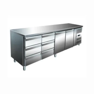 хладилна маса с врати и чекмеджета