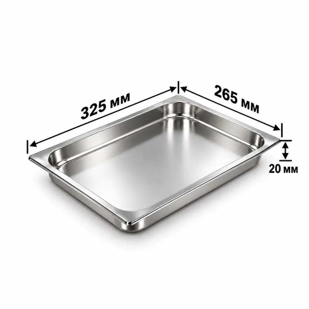 GN 1/2, 325x265x20 mm.